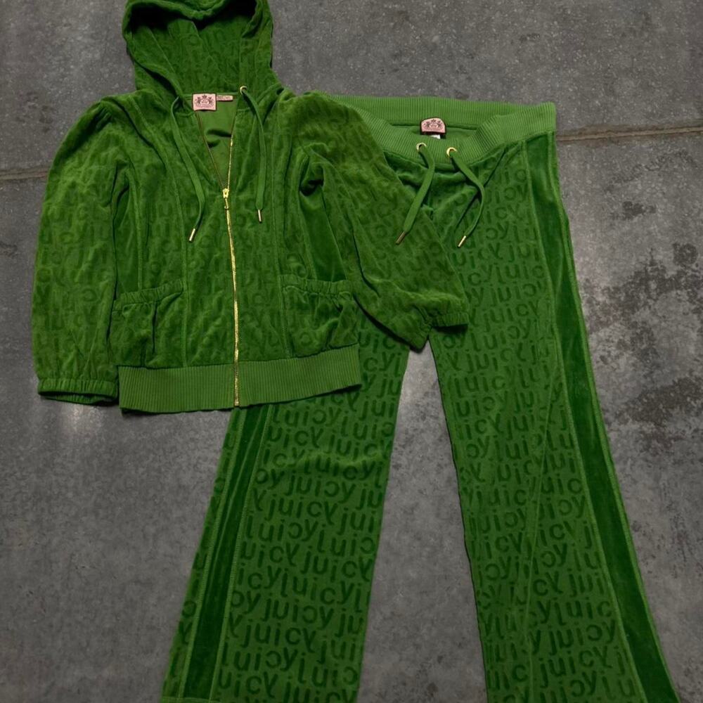 Vintage green and gold juicy